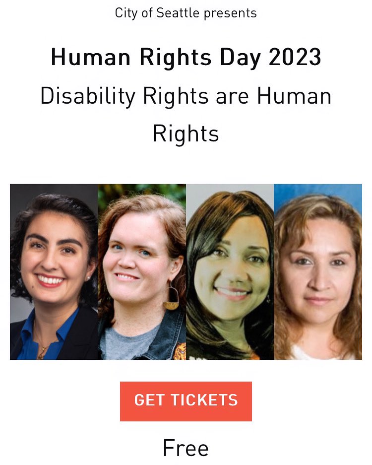 Jen_Chong_J's tweet photo. Join Human Rights, Disability LGBTQ, Women’s Commissions, Seattle Office for Civil Rights, UW Center on Human Rights for “Disability Rights are Human Rights” and what does the future look like for our vulnerable population.  https://t.co/cohCNSIeag https://t.co/yMOs1IXPMM
