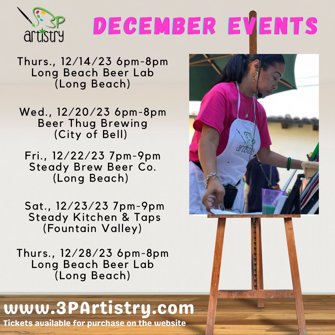 EnlightenedAunt's tweet photo. If you’re local and looking for something to do, come have a drink and paint with me!
#PaintNightWithTam
#3PArtistry
#PaintAndSip
#PintsAndPaint
#Breweries https://t.co/tU3GD40pJX