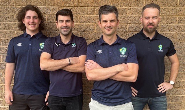 We’re excited to announce our Senior Mens and Reserves coaching team for 2024:

(L-R) Peter Tsourvakas, Assistant Reserves Coach
Andrew Karvounaris, Reserves Coach
Zoran Tudor, Seniors Coach 
Yiotis’s Harper, Assistant Seniors Coach

We’re looking forward to a big 2024! Go Ashy!
