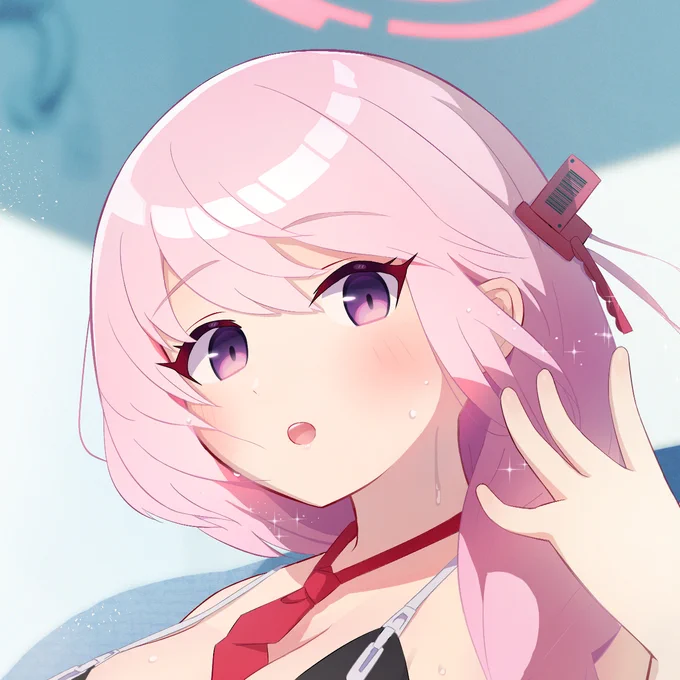 今日も暑いねー、部長。 (1/2) #ブルアカ  Xでエイミは出禁にされそうなので、全体はピクシブで見てください。リプライにURLを貼っておきます。