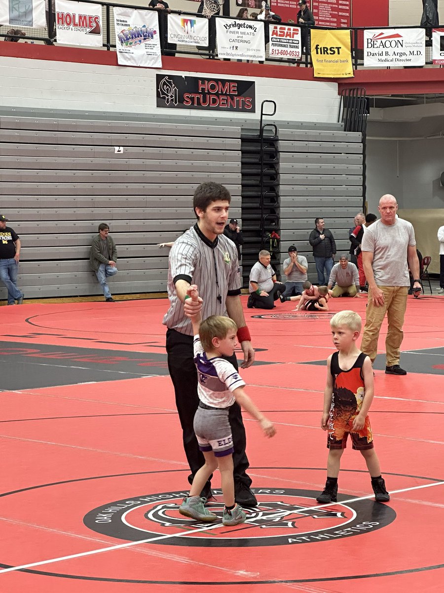 GCWOA's tweet image. Some action shots of GCWOA officials from this weekend. Good luck to all wrestlers, officials and coaches as we kick off opening week of the 2023-24 season!