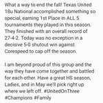 Photo by Texas United Fastpitch (@TexasUnitedFP)