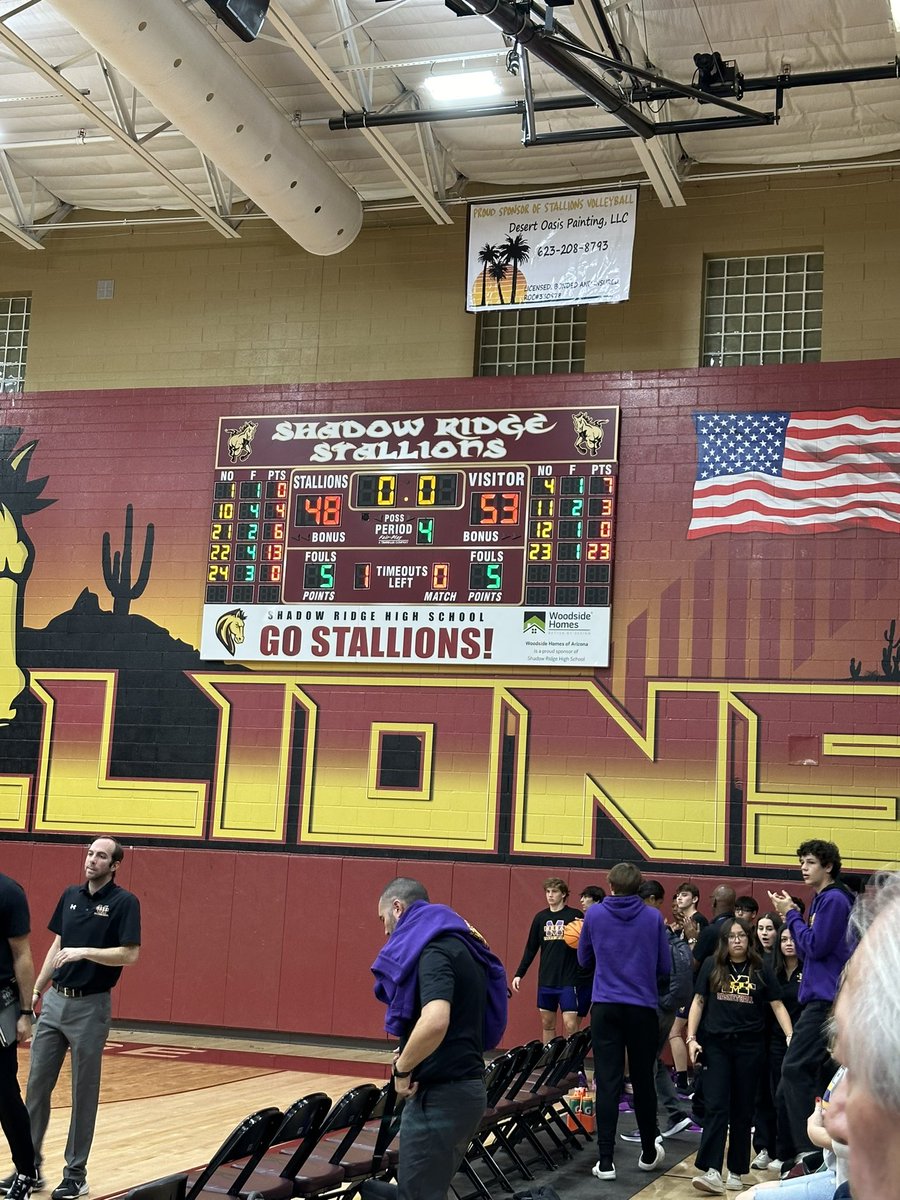 Total points vs shadow ridge #23