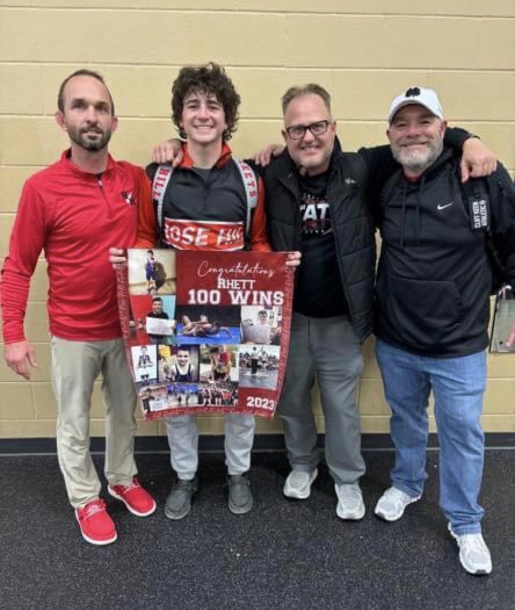 Rhett Briggs gets to 100 wins in his career Friday in Valley Center. Outstanding job and many more to come!