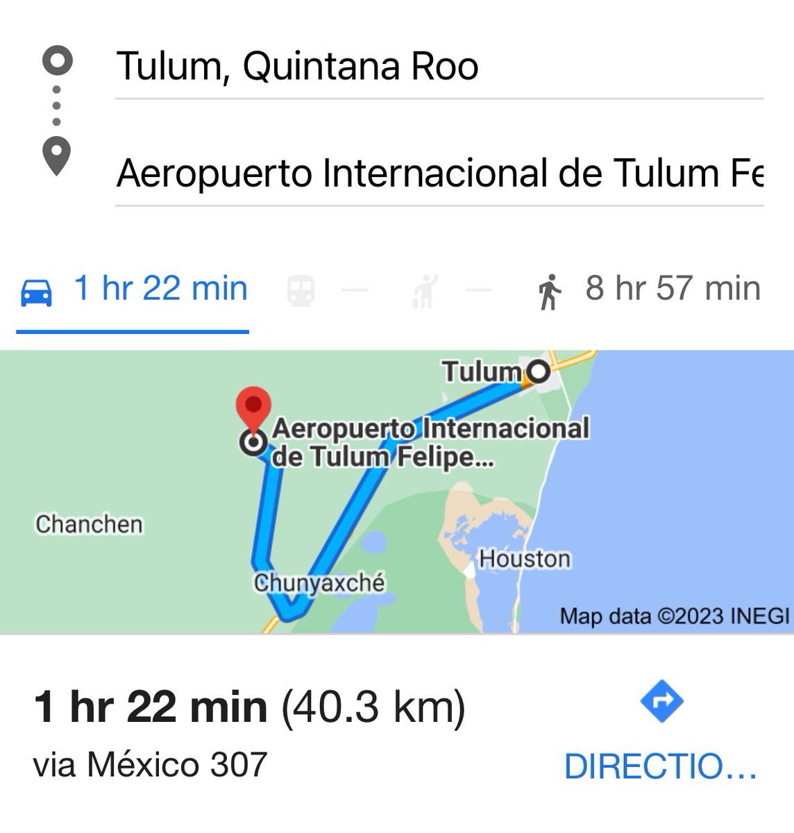 El nuevo aeropuerto de Tulúm hace que el turista no desperdicie su tiempo trasladándose desde Cancún hasta Tulúm. El turista que llega directo a Tulúm se ahorra 6 minutos. 

Sí, otro logro más del cacas.