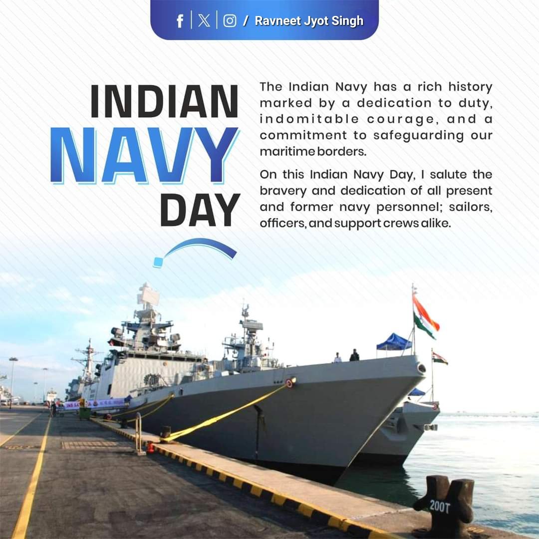 On this #IndianNavyDay, I salute the bravery and dedication of all present and former navy personnel,sailors, officers, and support crews alike.

#indiannavy #navy #ocean #sea #water #navylife #Soldier #soldiers #soldierlife