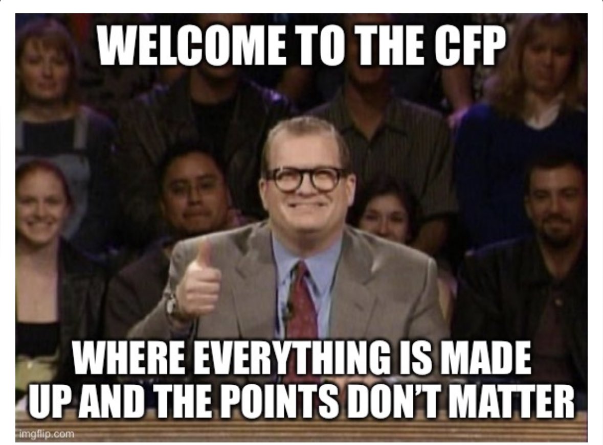 StuartKnight21's tweet image. My thoughts on the college football playoff committee…but I suppose it won’t matter anymore once it gets expanded. #UGA #FSU #CFP #CFP2023 #SEC #SECChampionship