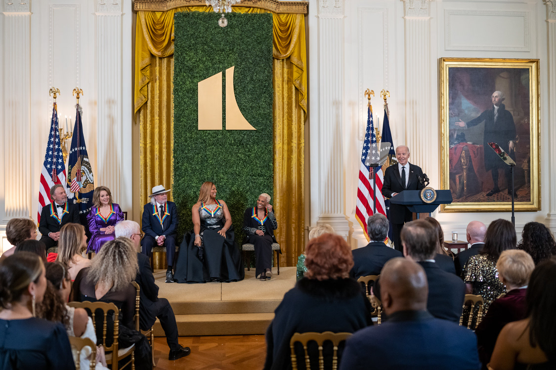 President Biden and the First Lady joined the 2023 Kennedy Center Honorees and their families to celebrate the power of the arts.
