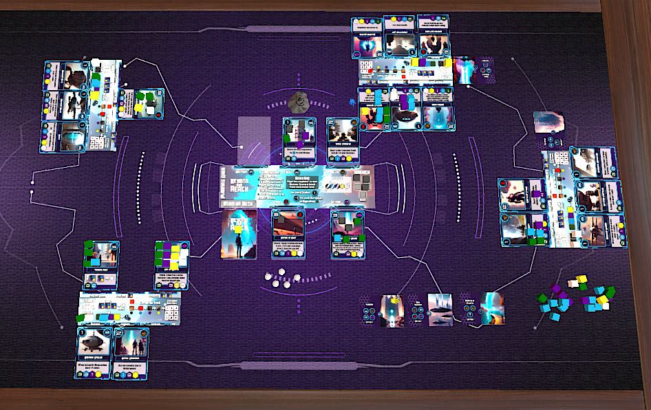 #BeyondOurReach on #TabletopSimulator tonight.  Good times!  #TTS #gamedesign #prototype  <a href="/BerserkGames/">Berserk Games</a>  <a href="/TabletopSim/">Tabletop Simulator</a>