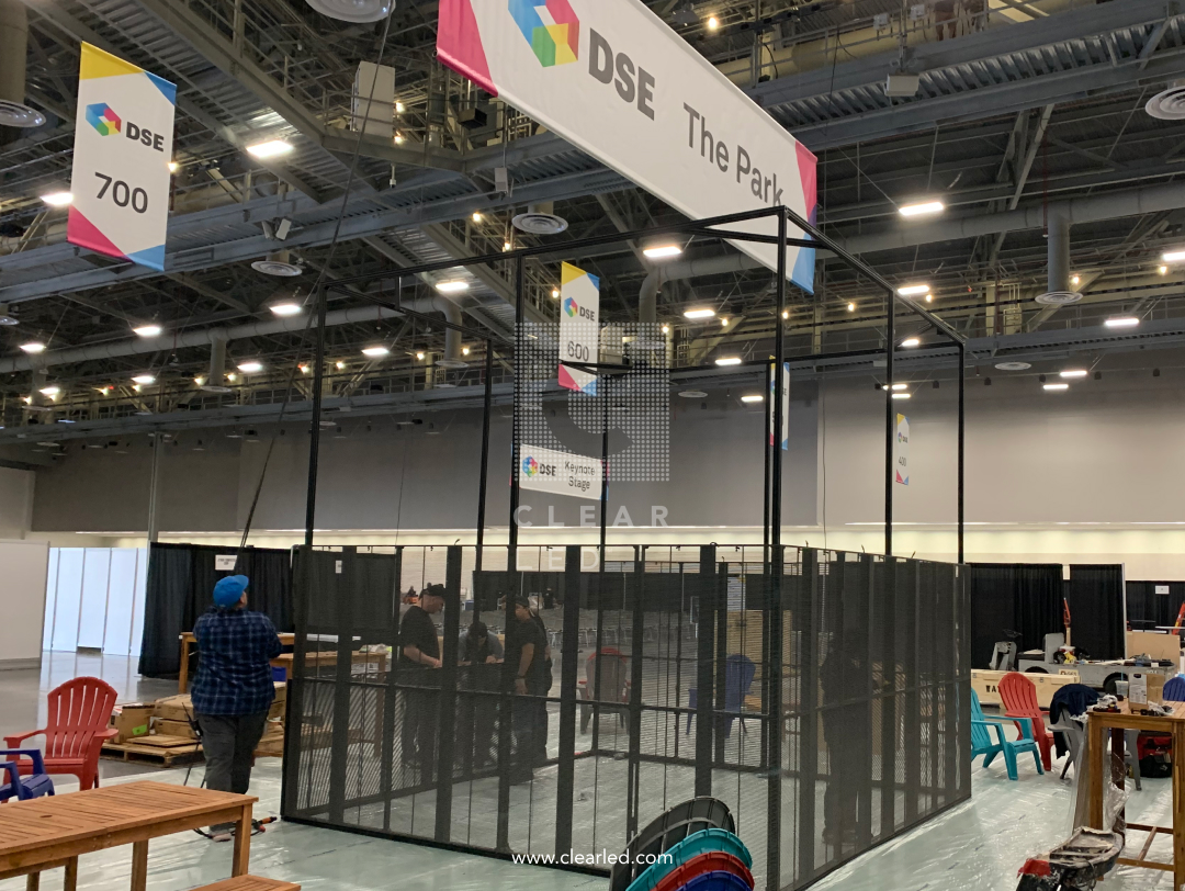 ClearLED's tweet photo. Excitement's building for #DSE2023! Giving you a sneak peek into our installation processes that bring LED magic to life. Visit ClearLED at Booth #819 starting tomorrow until December 5. If you're at LDI, swing by our DSE booth too—conveniently side by side this year!👋 #ClearLED https://t.co/lzYR33gTio