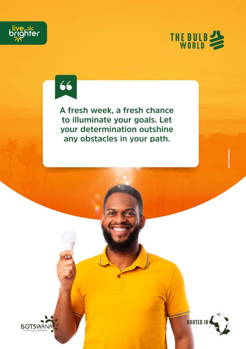 Blessed week ahead 🙏🏾 <a href="/thebulbworldBW/">The Bulb World</a>