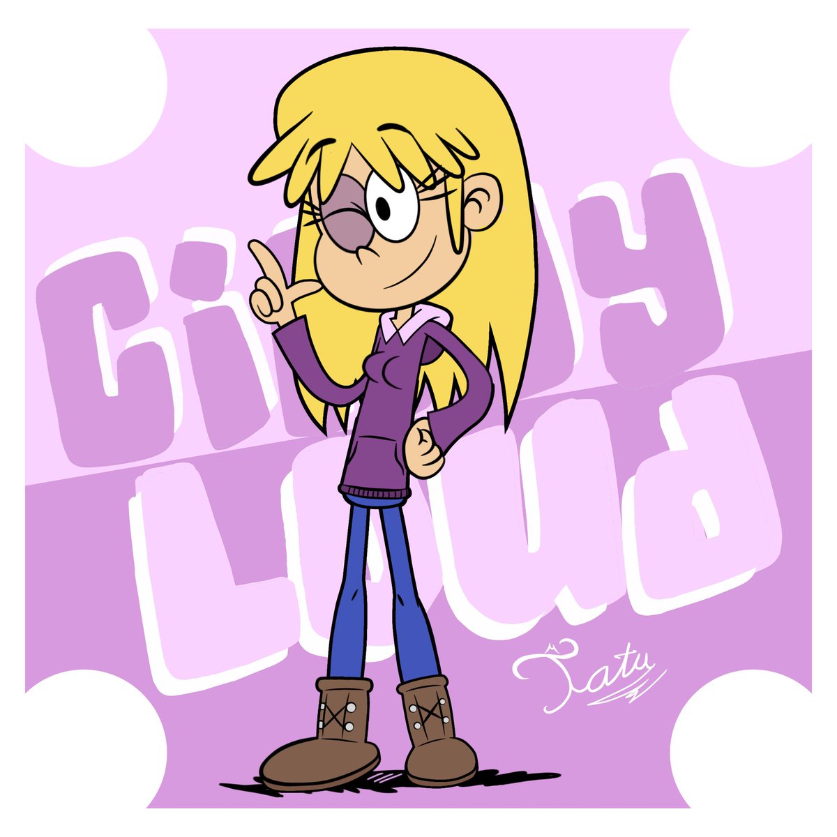 TatuNova99's tweet photo. Un Díbujo para el compadre @goombario217 una de sus Ocs como Parte de un  Art Trade Que Hicimos #Cindyloudpingrey #cindyloud
#Fanart #Cartoon #TheLoudHouse  #TheLoudHouseOc #Oc #MyArt #LatinArtist #digitaldrawing https://t.co/VbOk8Dzchw