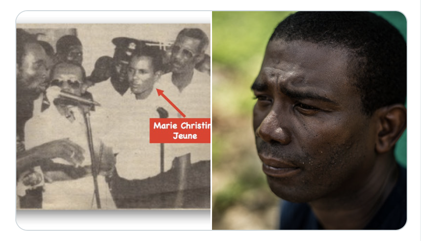 reseaucitadelle's tweet photo. Komisè Guy Philippe menmjan ak polisye Marie Christine Jeune te refize kite bandi gang chimè derespekte Lapolis.- @pnh_officiel 
Anpil moun blye si kòz rebelyon Guy Philippe kont Prezidan Aristide se paske lite refize aksepte yon chimè yo te rele Ronald Kadav bay Komisè polis Jacky Nau, Pè Lebrun nan Komin Delmas. 
Sa te pase pandan Aristid t'a pral depoze kandidati li pou’l retounen sou pouvwa nan eleksyon desanm 2000. Apre zak rebelyon sa, Aristide fè konplo akize Guy Philippe ak 4 lòt komisè de koudeta, lage chimè deyèl. Li te oblije ale sere an egzil Sendomeng.
Lè Guy Philippe rantre an Haiti soti Sendomeng an 2003, se tout peyi-a kite gen mouvman kontestasyon kont Aristide akóz chimè li yo te atake etidyan, vòl lajan kooperativ, atak kont jounalis, boule radyo, boule biwo pati ak kay lidè politik, asina jounalis Brignol Lindor, Jean Dominque, rebelyon Lame Kanidal ke Aristide te kreye pou atake advèsè politik li nan latibonit, elatriye. Te gen tou, mouvman ansyen militè nan Plato santral.
Sa se enfòmasyon w dwe konnen. 
Si rejim lavalas la te arive touye fanm polisye Marie Christine Jeune apra asasen te vyole’l, foure zam andedan’l paske li te refize obeyi lòd Aristide pou bay chèf gang Lame Wouj lanmen tout tan li pa remèt zam ilegal, komisè Guy Philippe te gen chans kite peyi-a. An 2003, lite retounen pou fè inite kòmandman gwoup ame kite detèmine pou jete prezidan Aristide. Nan sans sa, li te montre’l yon lidè ki kapab oganize epi kreye konfyans lakay rebèl kite leve kanpe kont prezidan Aristide.
Sa se yon ti rafrechi memwa pou moun ki blye konteks jeneral evènman 2004 yo, se yon mesaj pou tout moun ki fenk rantre nan politik. #LeReCit