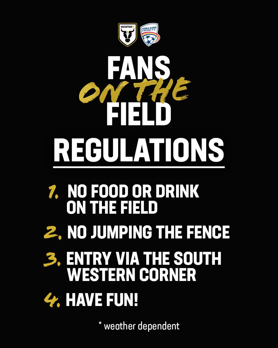 mfcbulls's tweet photo. Here's what you need to know for our Fans on the Field experience!
#MACvADE #WeAreTheBulls https://t.co/FbQoZHoYXO