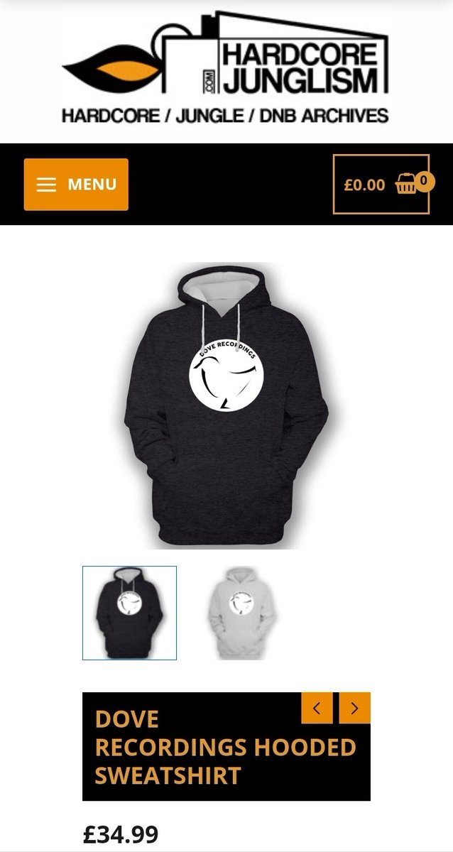 Dove Recordings Hoodies and sweatshirts available from ww.HardcoreJunglism.com for those cold winter days .