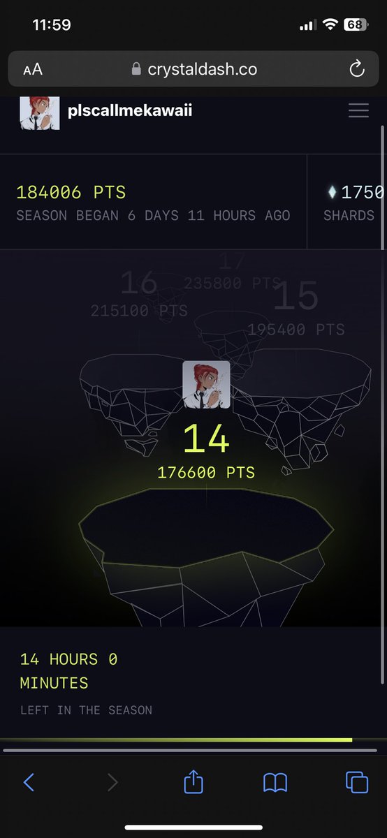 14 hours left! Can I have a last push to level 15! Please comment down your post and I’ll do the same to you. One last push before season end! Let’s help one another <a href="/Portalcoin/">Portal</a> $portal 

Comment
Like
Rt
Quote