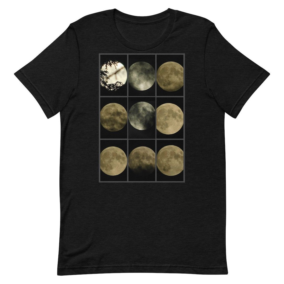 RadioBarz's tweet photo. Holiday gift guide: One Moon Many Moods Short-sleeve Unisex T-shirt - Etsy https://t.co/l8xHqdw3W3 https://t.co/gP0XTkjonX