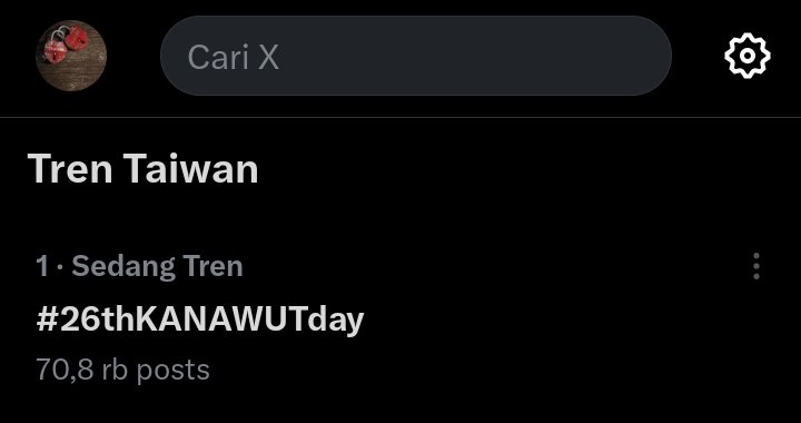 EternalloveGULF's tweet photo. Yaaayy  🎉🎉 #26thKANAWUTday Trending No 1 di Taiwan 

HAPPY GULF DAY
#GulfKanawut https://t.co/QAGEdoNocv