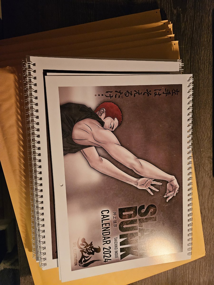 sfuillustration's tweet photo. Slam Dunk x SFU ILLUSTRATION 2024 Calendar is on sale now! $50 USD worldwide shipping inc. limited stock! Thank you very much for your continuous supports!! https://t.co/HLNrXcRScx