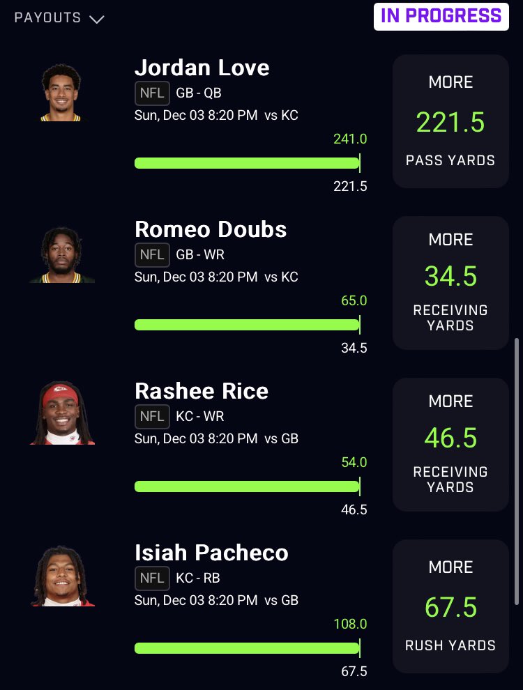 ParlayProphet8's tweet photo. BANG BANG BANG ✅✅✅✅✅✅✅✅✅✅✅✅✅✅✅✅

JUST TO ADD TO THE ABSOLUTELY INSANE RECORD FOR NFL TODAY

20-3 WE ARE TOO GOOD 💥💥💥💥

Told y’all I would get some good volume and SOLID lines for the weekend 🤝

Back to work tomorrow 🎱🕳️ 

#prizepicklocks #prizepicks https://t.co/uPmrQHinZy