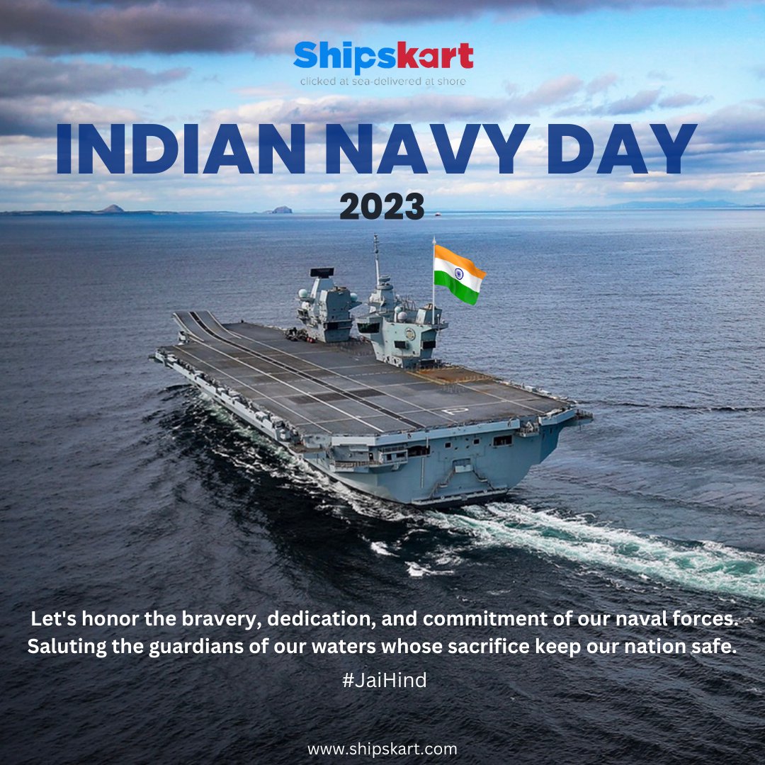ShipsKart's tweet photo. 🌊 Honoring the courage and commitment of our naval heroes this Indian Navy Day. 🇮🇳 Join us in celebrating the fearless guardians of our seas who ensure our safety and sovereignty. #IndianNavyDay #SaluteToBravery 🛳️⚓ https://t.co/0vWSRvqOGr