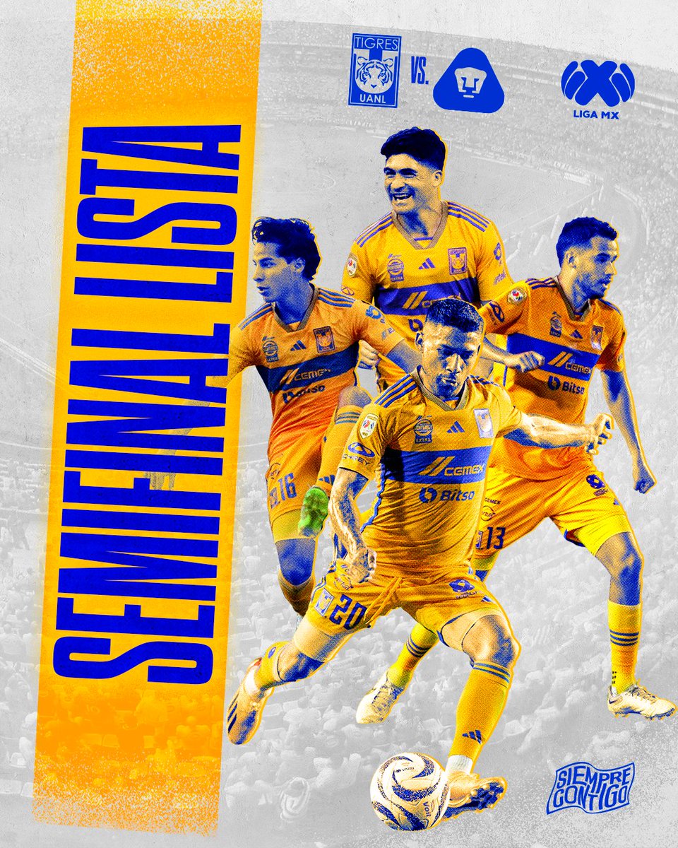 TigresOficial's tweet photo. ¡𝗦𝗲𝗺𝗶𝗳𝗶𝗻𝗮𝗹𝗶𝘀𝘁𝗮𝘀! 𝗔 𝘀𝗲𝗴𝘂𝗶𝗿 𝗲𝘀𝗰𝗿𝗶𝗯𝗶𝗲𝗻𝗱𝗼 𝗹𝗮 𝗵𝗶𝘀𝘁𝗼𝗿𝗶𝗮. https://t.co/SRgIXMnumF