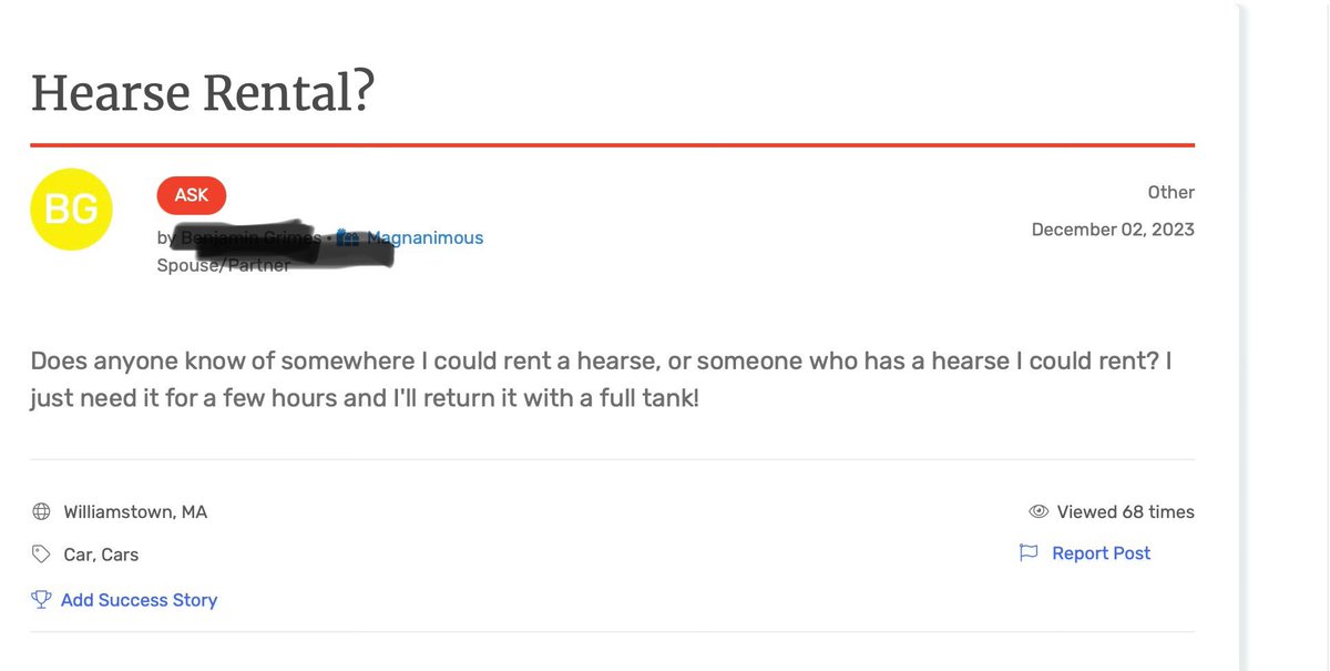 Cannot recommend my local Want Ads strongly enough to you all for great content.