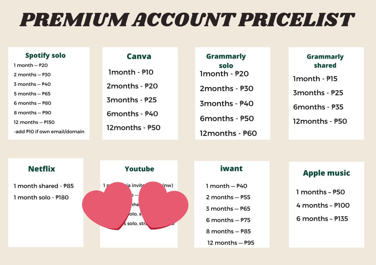 Aira_Prem's tweet photo. Legit and affordable Premium Account for sale!!

t. wts wtb lfs lfb lf ph prem ph buyer client commissioner

MOP: GCASH https://t.co/ivRvQHfN8j