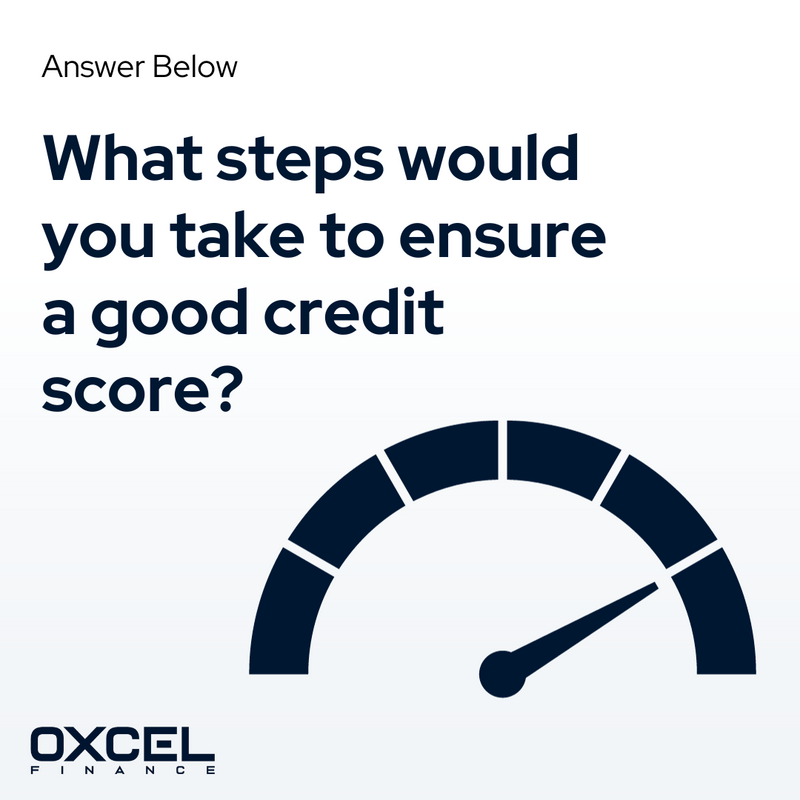 OxcelFinance's tweet image. ✅ Having a good credit score is essential when applying for a loan. 

It increases the chances of your loan being approved, as well as facilitates getting higher amounts.

So, what steps would you take to ensure a good credit score? 

#OxcelFinance #CreditScore #SecureFinancing