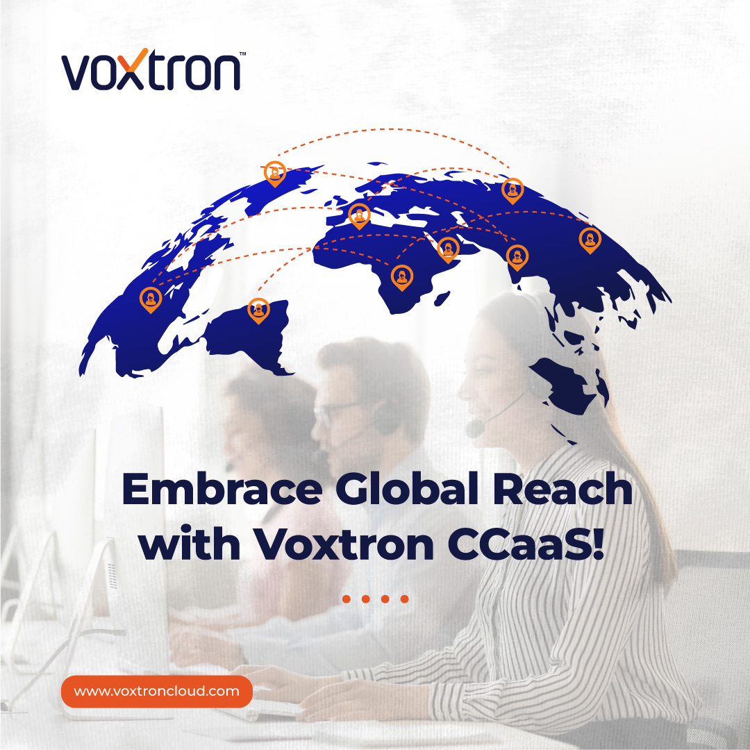 Voxtronsolution's tweet photo. Embrace Global Reach with Voxtron CCaaS! Establish virtual contact centers anywhere, tapping into a worldwide talent pool. Serve customers in all time zones effortlessly. 

Visit Our Website🌐: https://t.co/s5iySklgX9

.
#CCaaS #GlobalFlexibility #voxtroncloud #cloudcontactcenter https://t.co/sVt45PvYvn