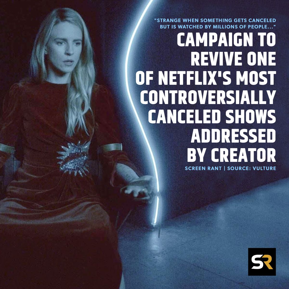 "It’s strange when something gets canceled but is watched by millions of people the world over. [OA fans] come with a feeling of, “Oh, that show did something unique for me.” ... That’s actually beautiful. I’ve never seen it as negative." - Brit Marling 💙 bit.ly/47Rou4I
