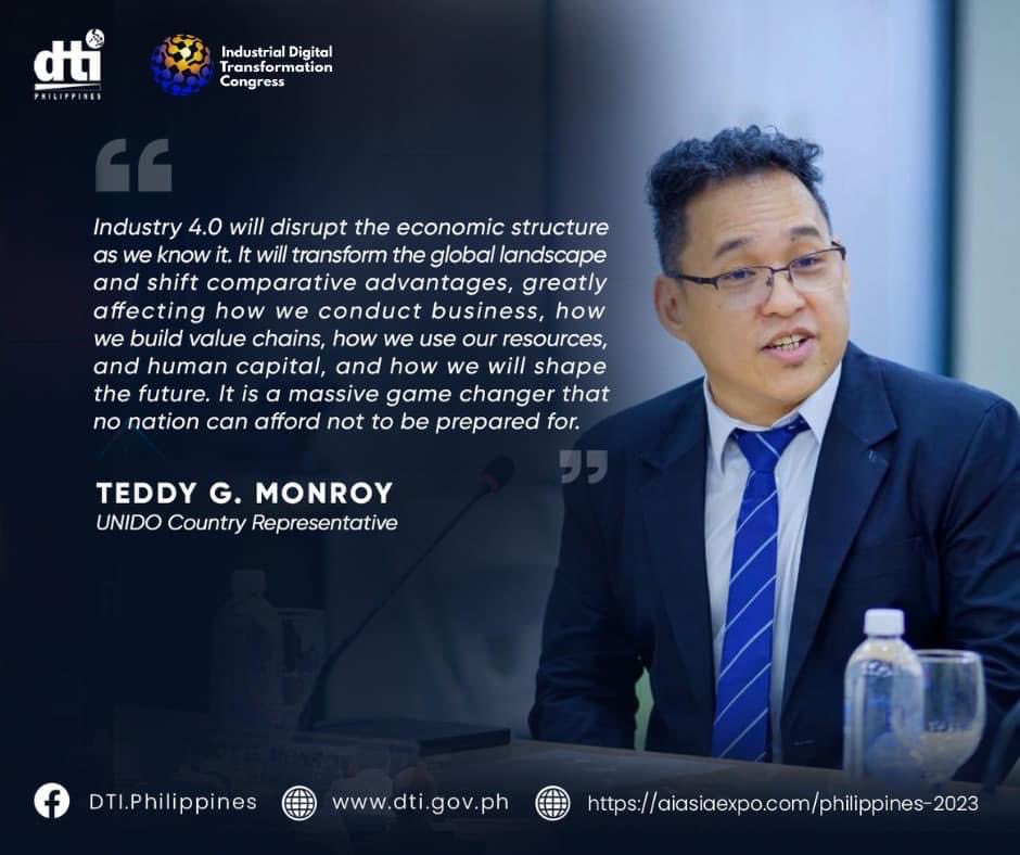 Honored to collaborate w/ the @DtiPhilippines in building the 🇵🇭 #4IR ecosystem & future-skills framework, advancing #4IR & the digital transformation of industries, #supplychains, & businesses toward productivity, innovation, circularity, & resilience. #ProgressByInnovation