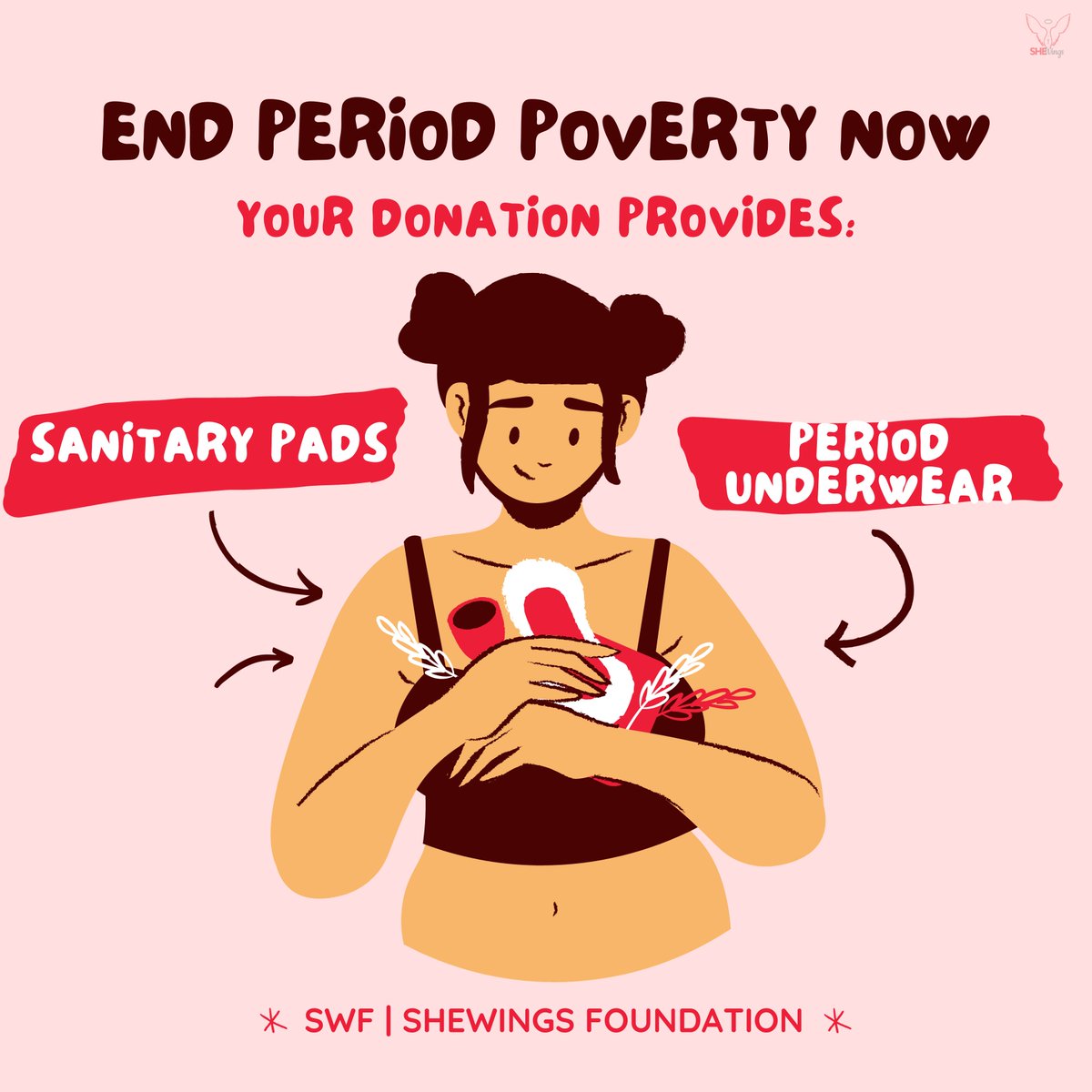 𝗬𝗼𝘂𝗿 𝗗𝗼𝗻𝗮𝘁𝗶𝗼𝗻 𝗖𝗮𝗻 𝗘𝗻𝗱 𝗣𝗲𝗿𝗶𝗼𝗱 𝗣𝗼𝘃𝗲𝗿𝘁𝘆!
#endperiodpoverty #periodstruggles #periodtalk