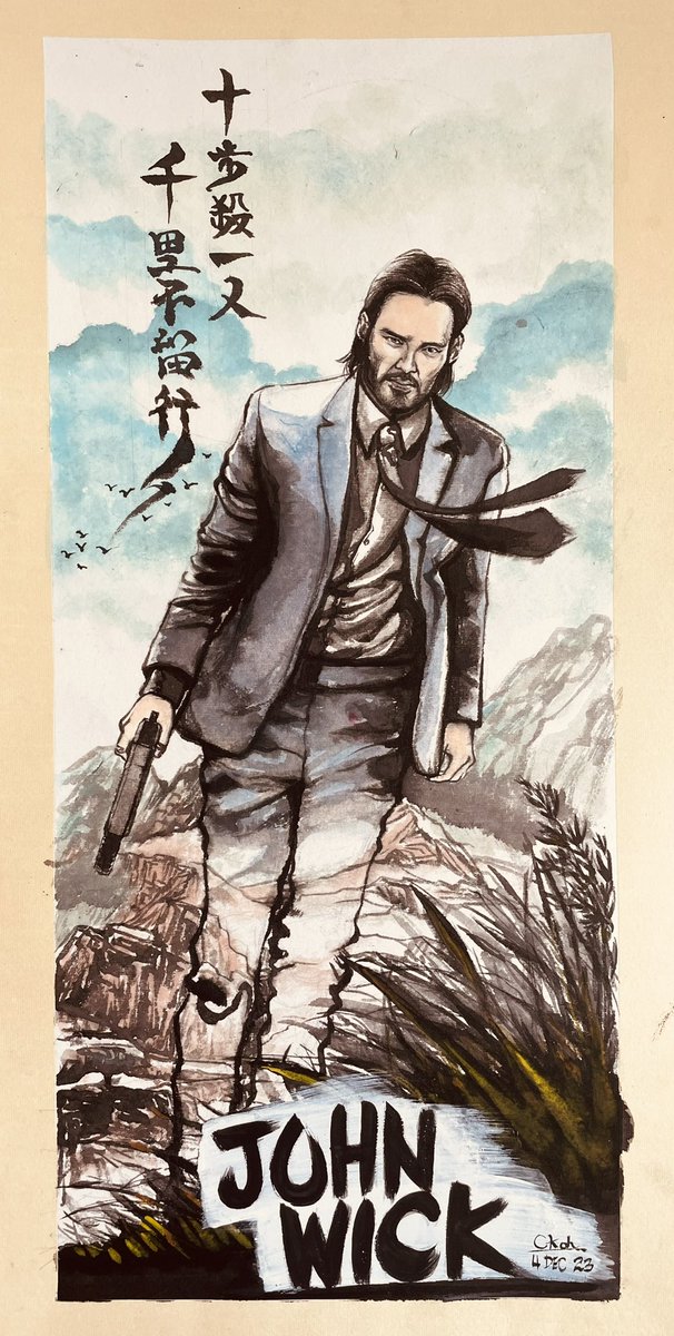 CKohNFT's tweet photo. Chinese brush and ink.
Plus some Chinese painting colours.
#JohnWick #brushart #johnwick #painting #drawing #art https://t.co/rjCPlsUWM7