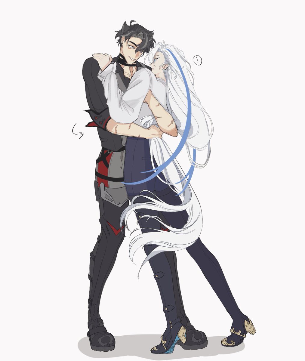 ritiris's tweet photo. dancing with you

 #リオヌヴィ #wriolette https://t.co/z8Oeesngl5