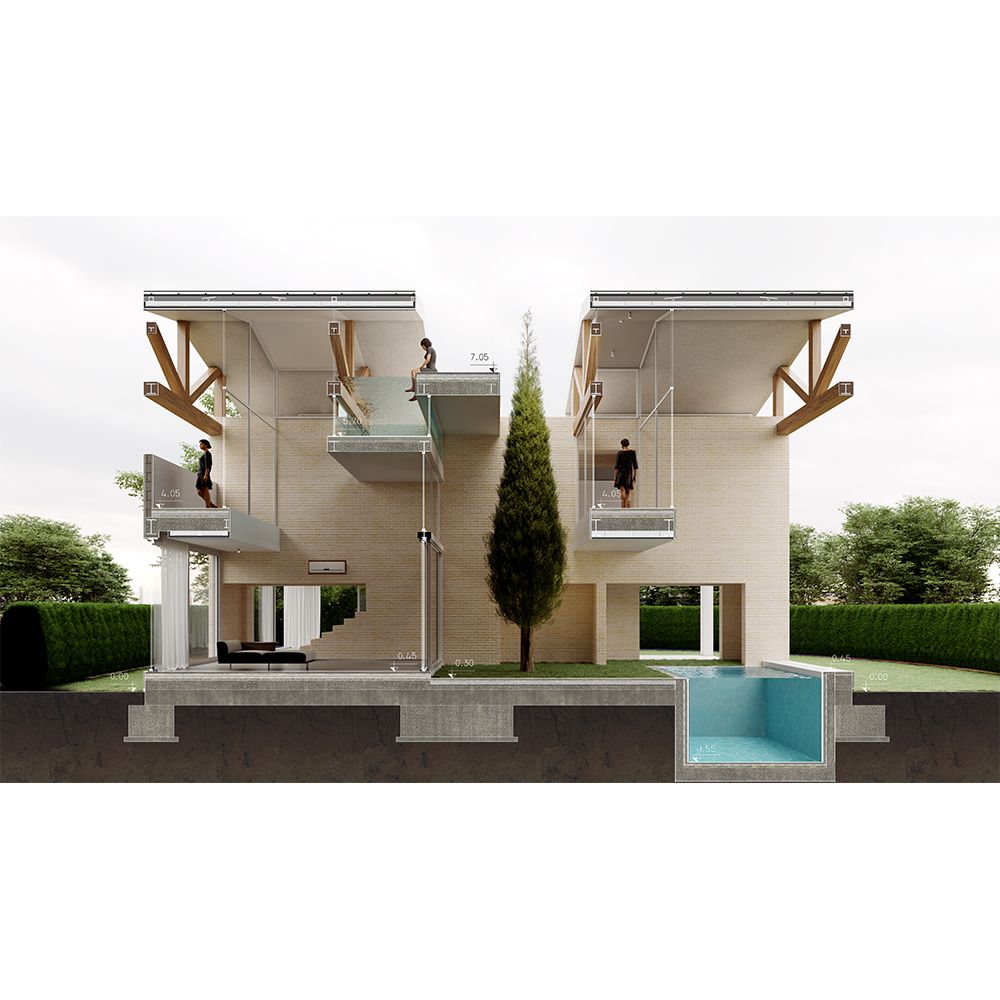 Architizer's tweet photo. Employing the classic geometric concept of nine squares, this villa's design masterfully organizes space, offering a distinct aesthetic that marries traditional with contemporary.

Details: https://t.co/cAmUMAWEt9 | 📍Mazandaran Province, Iran https://t.co/CzJ4EA1yWQ