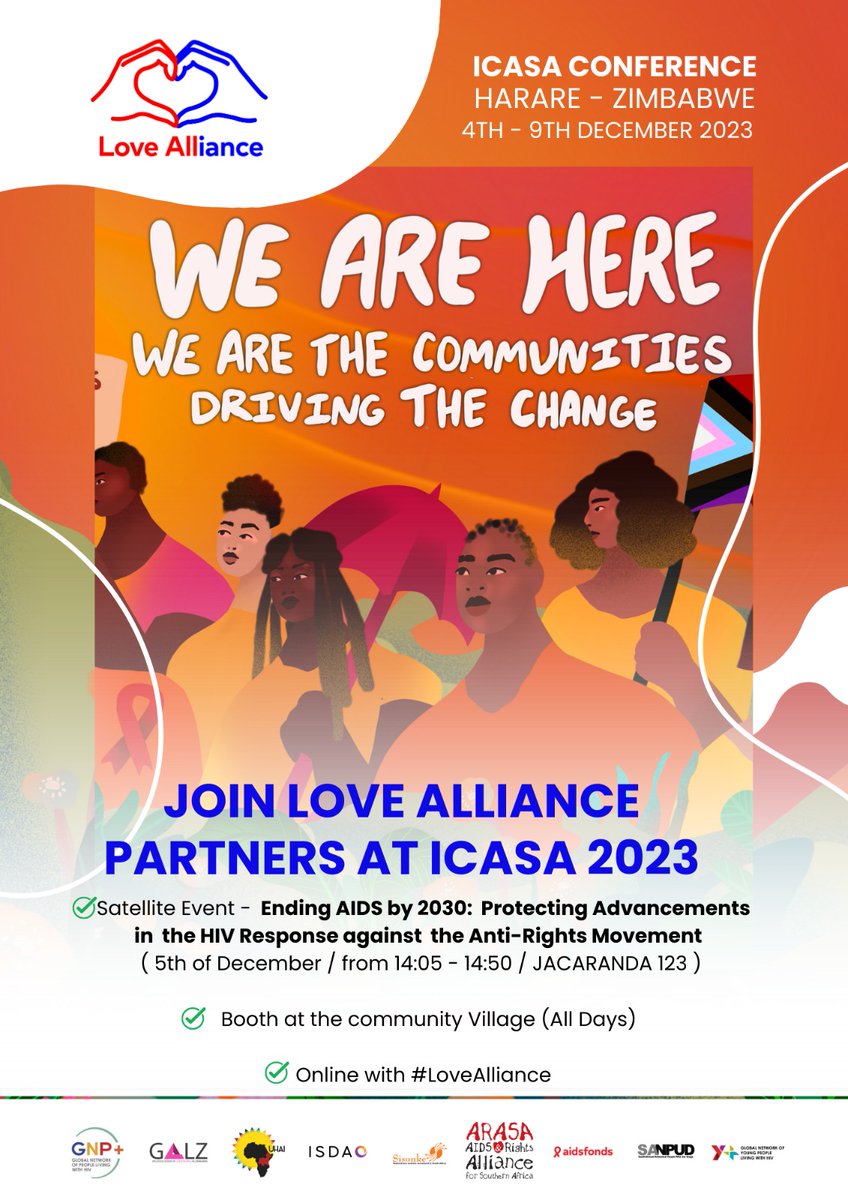 Don't miss out! Join the Love Alliance Partners at ICASA from the 5th of December. We will be hosting a hybrid satellite event both online and physical.
#lovealliance
#ICASA2023