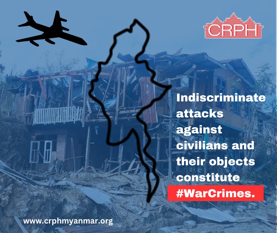 Military junta continues target #homes.
Military junta continues target #schools.
Military junta continues target #hospitals.
Military junta continues target #IDPsCamps.
Military junta continues target #churches.

📢Help stop now. 

#civiliansnotatarget 
#NotATarget 
#WarCrimes