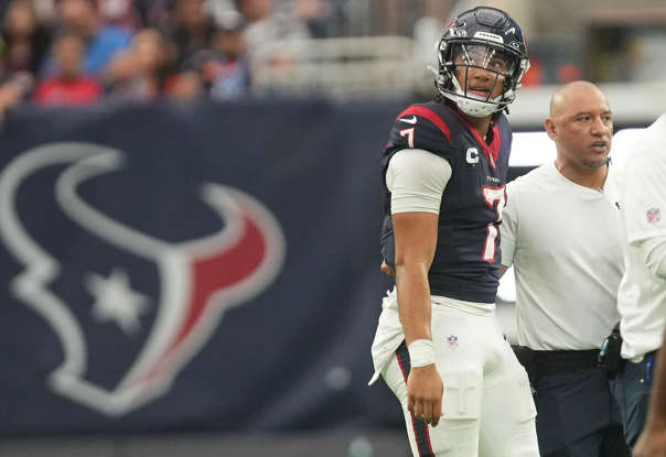 Houston Texans CJ Stroud Today:

- 16/27
- 274 Yards 
- 1 TD
- 106.1 Rating