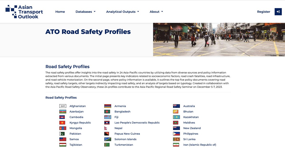 transportATO's tweet photo. ATO Road safety country profiles launched.
https://t.co/35iop2RKET

This is an input to the @aprsoweb Asia Pacific Road Safety Observatory Meeting at ADB headquarters December 5-7.

ATO's @kapwaMananakay (Mel Eden) will present on behalf of ATO .

@JeanTodt @saulbillingsley https://t.co/25I1xyXoxE