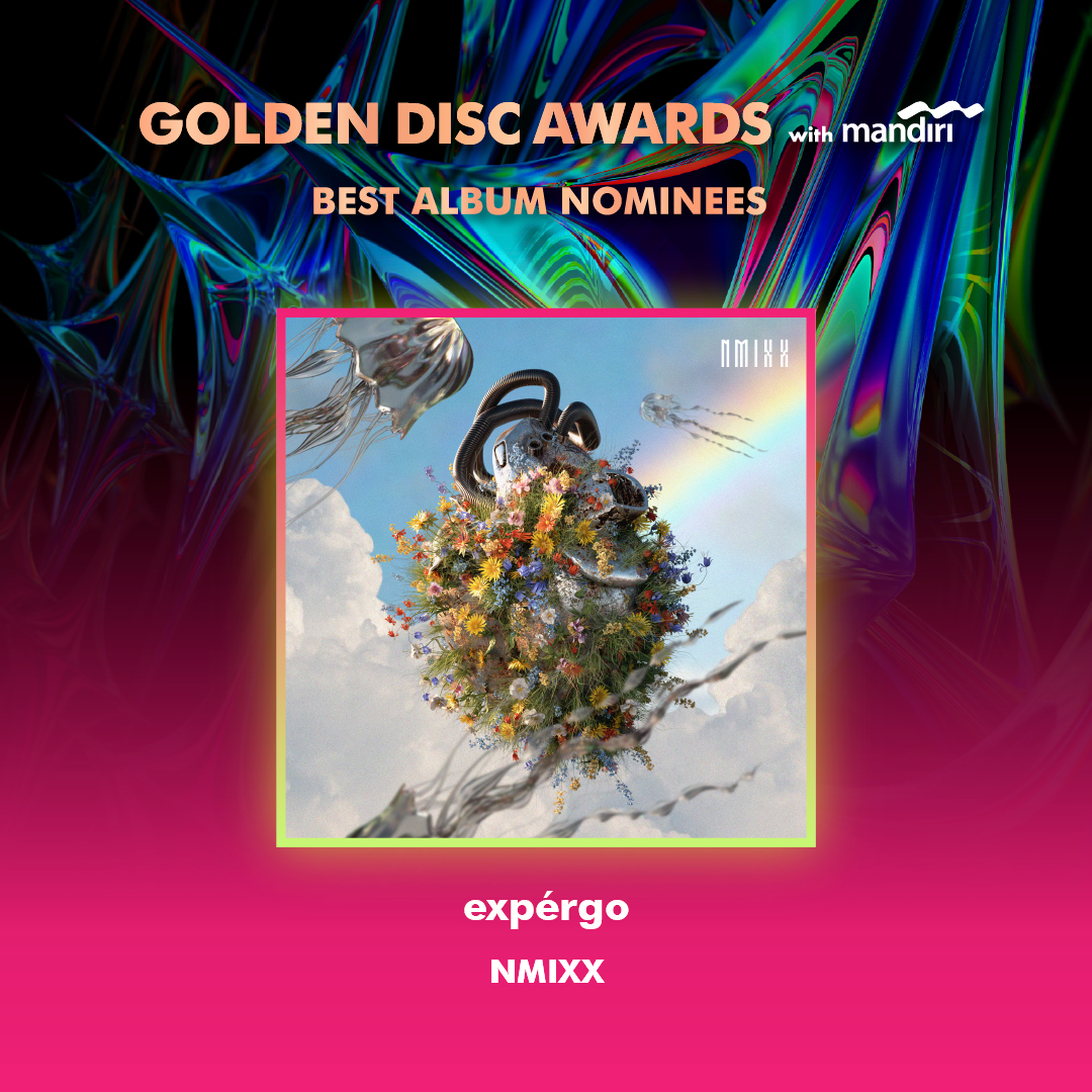 _GoldenDisc's tweet photo. Congratulations 38th #GoldenDiscAwards Best Album nominees!🎉

#NMIXX
#StrayKids

The 38th Golden Disc Awards with Bank Mandiri
2024.01.06(Sat) 9PM(KST)

#골든디스크어워즈 #goldendiscawards #골든디스크 #goldendisc #gda #음반부문 #BestAlbumDivision https://t.co/rydNcRDpfQ