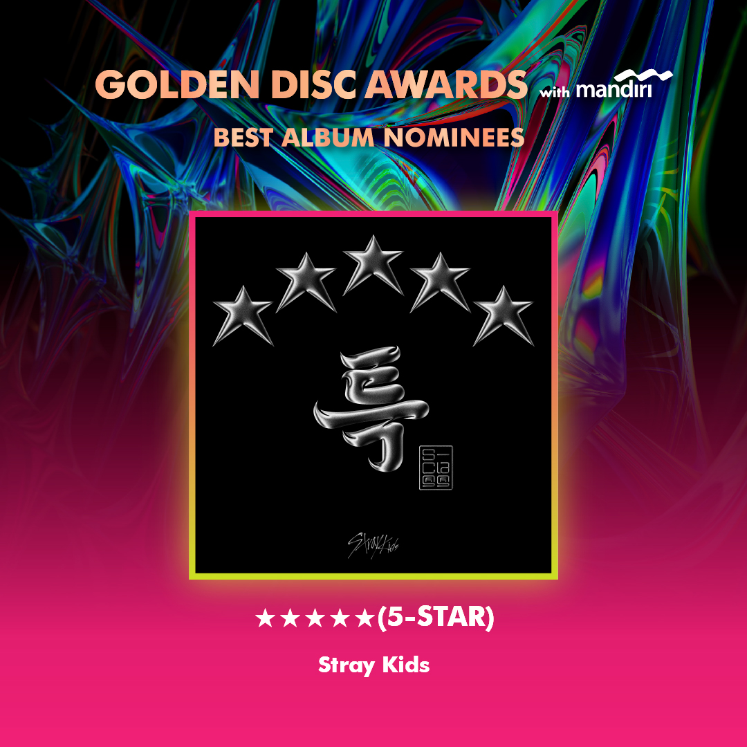 _GoldenDisc's tweet photo. Congratulations 38th #GoldenDiscAwards Best Album nominees!🎉

#NMIXX
#StrayKids

The 38th Golden Disc Awards with Bank Mandiri
2024.01.06(Sat) 9PM(KST)

#골든디스크어워즈 #goldendiscawards #골든디스크 #goldendisc #gda #음반부문 #BestAlbumDivision https://t.co/rydNcRDpfQ