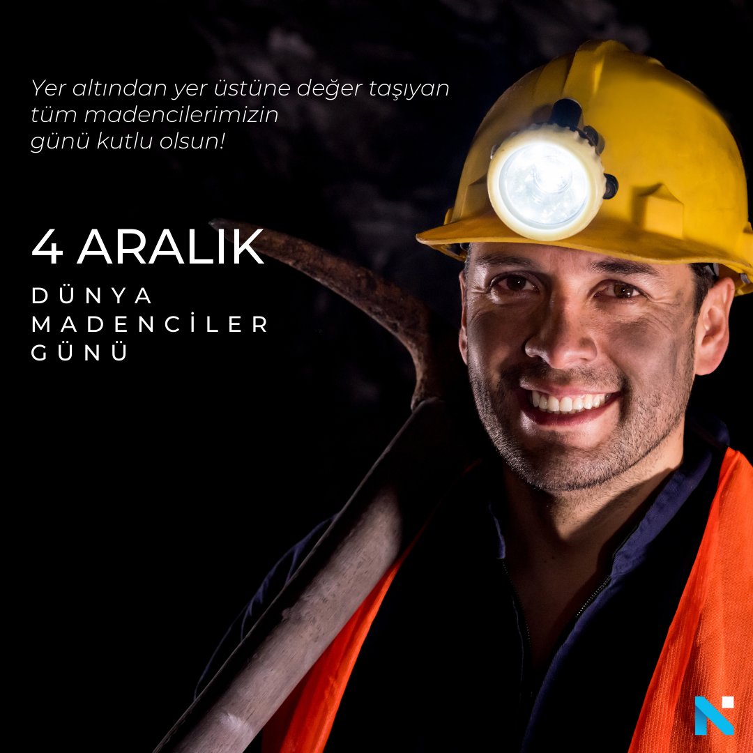 Yer altından yer üstüne değer taşıyan tüm madencilerimizin günü kutlu olsun. #dunyamadencilergunu #netcad