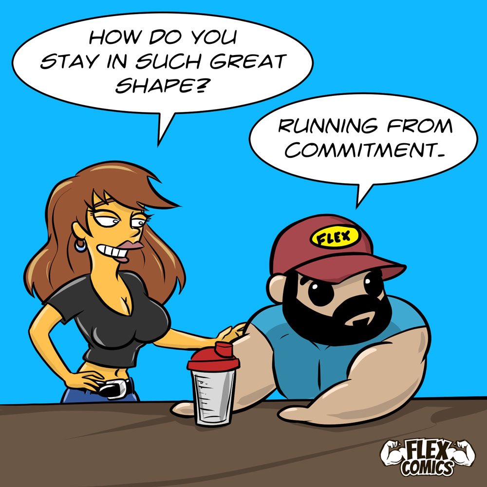FlexComics's tweet photo. It counts as cardio…right?
#flexcomics https://t.co/MNYmWieVhT