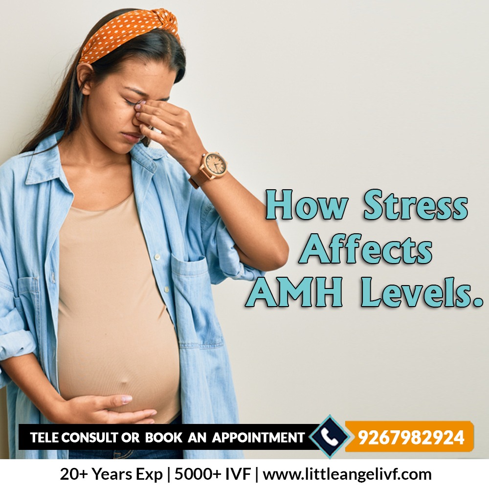 LittleAngelIVF's tweet image. Chronic stress can affect the levels of (AMH) by disturbing hormonal equilibrium, potentially impacting the functioning of the ovaries. Managing stress efficiently is crucial for sustaining reproductive health. 
 #StressAndFertility #HormonalBalance #AMHLevels #StressReduction