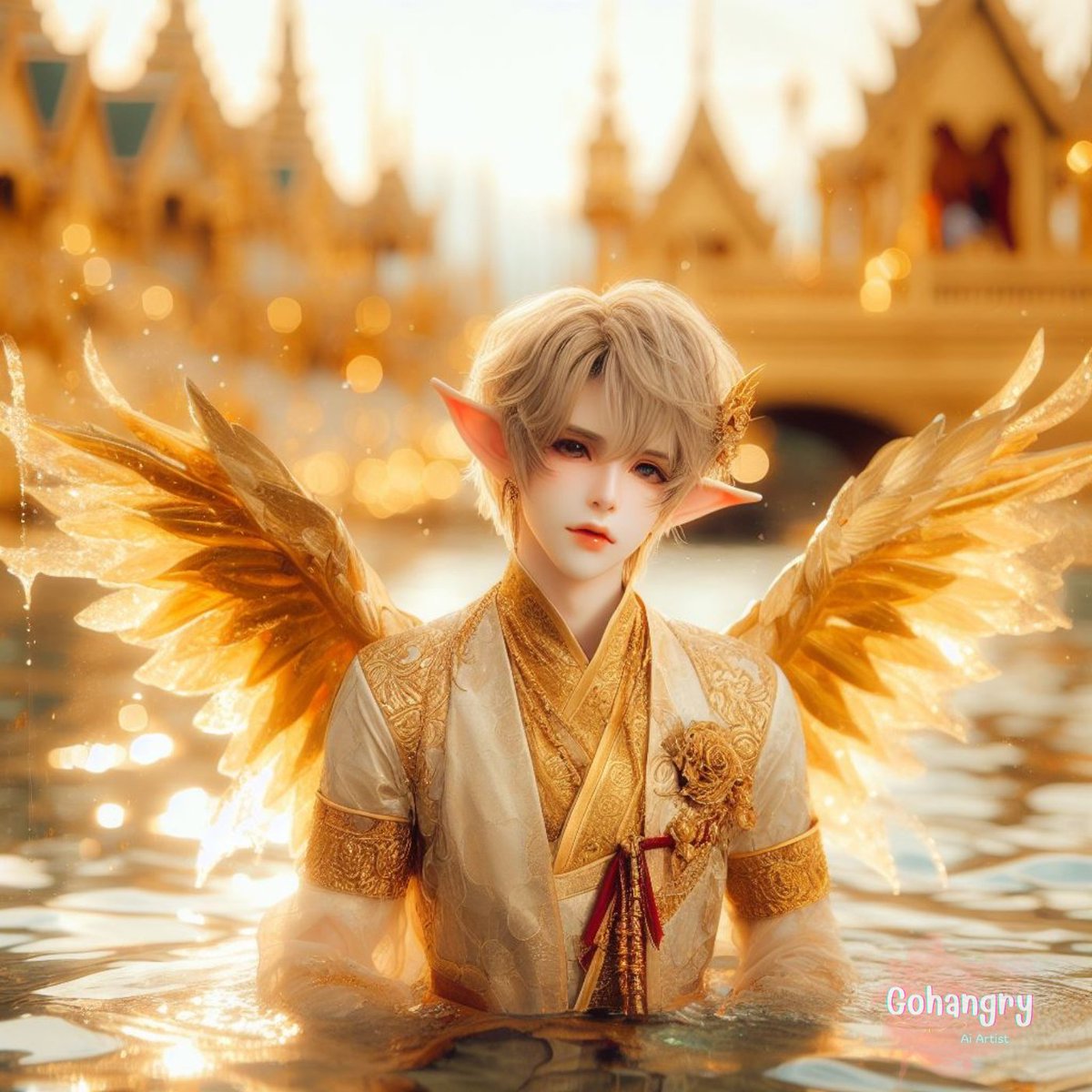 GohangryAI's tweet photo. Elf boy in Golden palace
.
 . 
#aiphotography #AIphoto #AI画像 #AIArtwork #aiartist #GohangryAI https://t.co/tj2CdTAlbJ