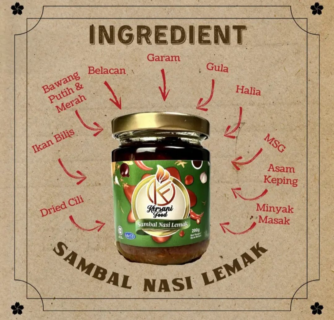BihahRizwan's tweet image. Sedapnya kalau dapat makan nasi lemak ayam dengan sambal kersani food ni🤤 JOM CUBE SEKARANG‼️ 

Order Sini👇

vt.tiktok.com/ZSNQ4k87P/

#kersanifood #sambalpenyet #resepituruntemurun #sambalnasilemak#rezekiallahituluas🤲❤️ #rezekiallahadainsyaallahaamin🤲 #penjuangaffiliate
