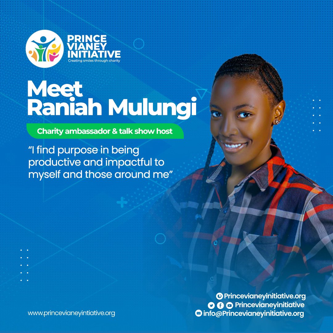 PrinceVcharity's tweet image. A special salute to our incredible charity ambassador and talk show host, Raniah Mulungi. Your ability to blend advocacy seamlessly with engaging conversations is truly admirable. 

#AppreciationWeek
#PrinceVianeyInitiative