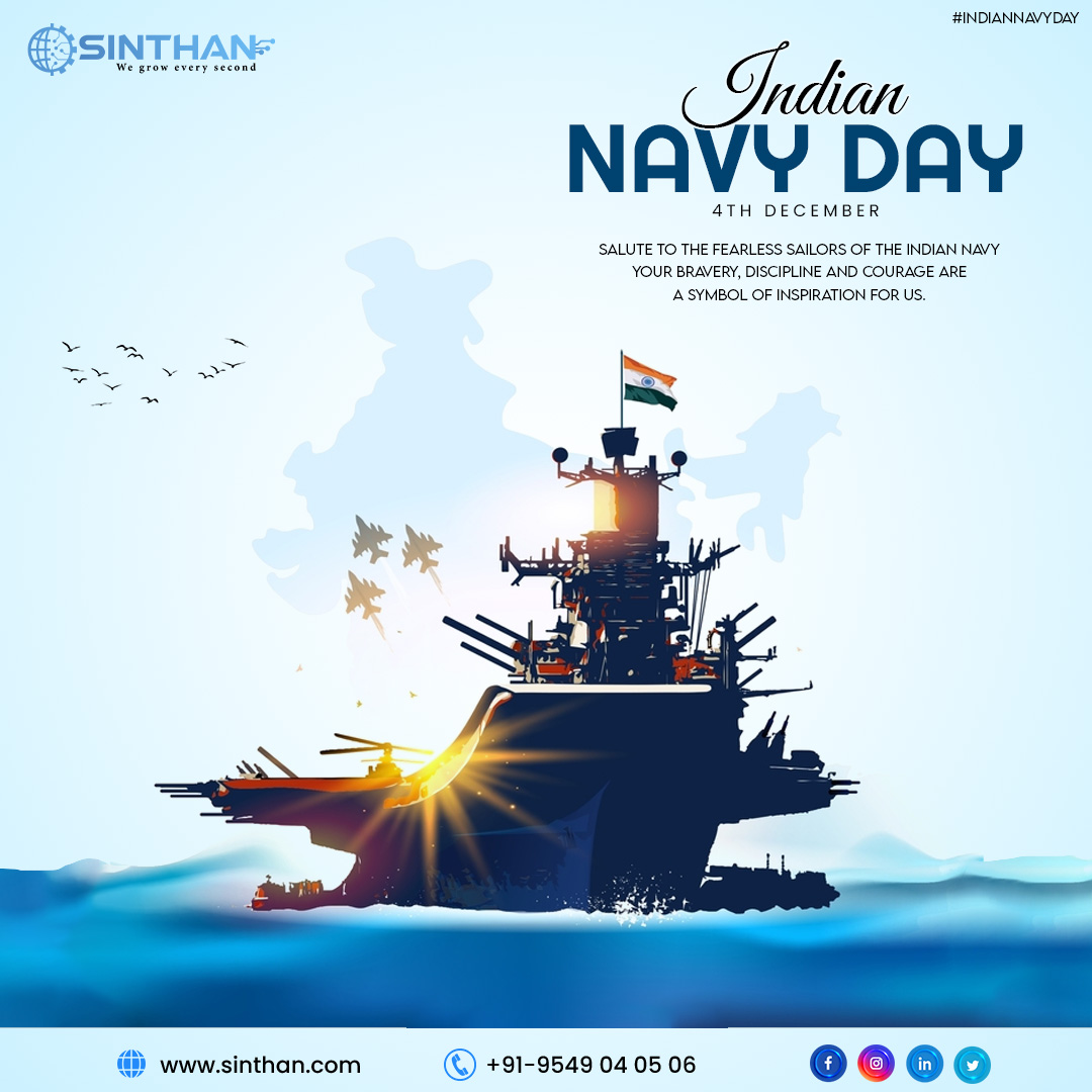 Salute To The Brave & Fearless Sailors Of The Indian Navy. 🇮🇳🙌🚤 #IndianNavyDay
.
#SinthanTechno #navyday2023 #india #indiannavyday #joinindiannavy #indiannavymarcos #indiannavypride #salutnavy #proudindiannavy #indiannavydaybest #indianarmy #bharatiyasena