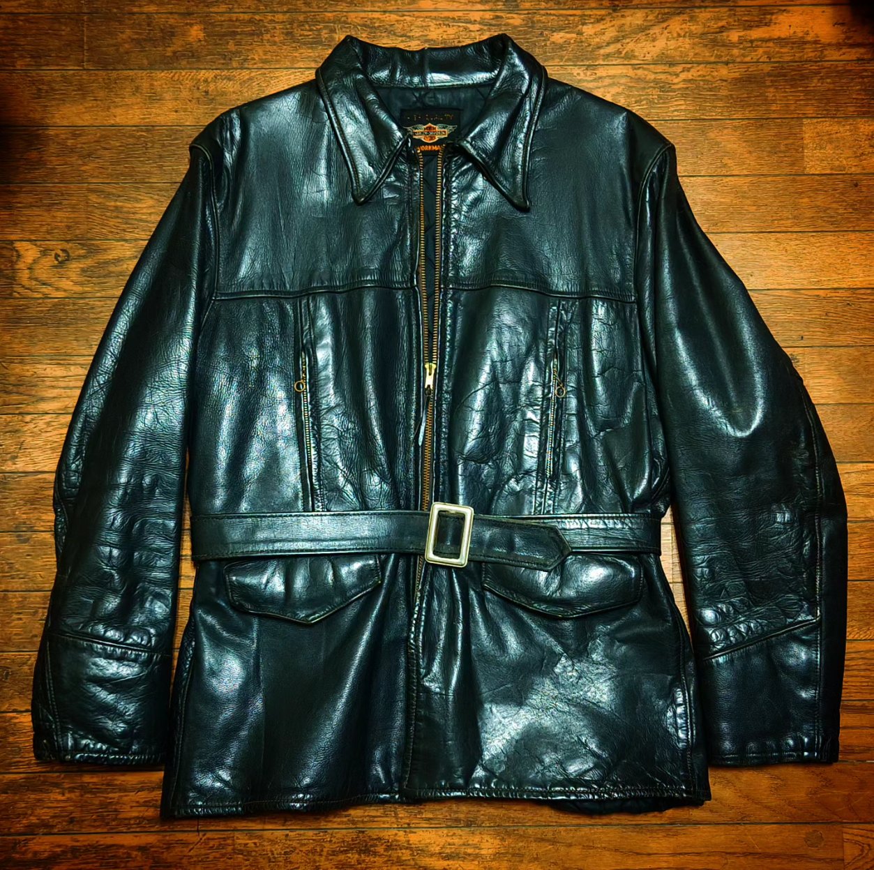 fumi　Harley Davidson ジャケット　美品です♪ FXRGトリプルベントシステムワーデン・ライディングジャケット